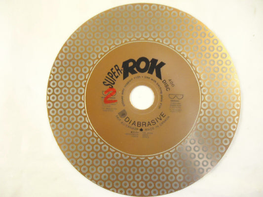 Diamond Discs, 3 pcs Super-ROK by Diabrasive, Abrasive Technology, 7”, 400 Grit