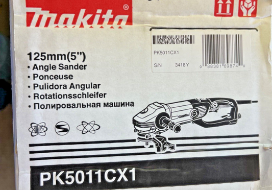 makita 5'' angle sander, new, free ship.