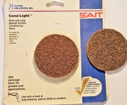 United Abrasives Sait 3" Sand-Light Coarse Surface Conditioning Disc, 24 Discs