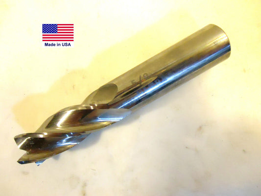 Ultra Tool Series 120 Solid Carbide End Mill, 5/8”, 4 Flute, Uncoated, USA, New.