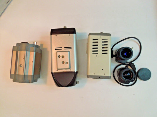 5 Pc LOT- IQeye 751; IP Box Cam 5300; Samsung SNC-550; 2 Pentax 3-8mm CCTV Lens