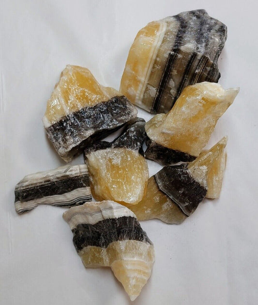 Zebra Onyx Calcite Rough 1lb