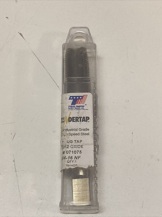 Triumph twist drill, thunder tap, plug tap, 3/4-16, bronze oxide. NEW& FREE SHIP