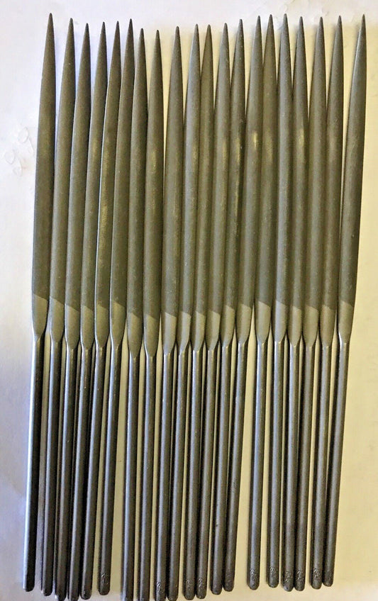 Swiss Made Crossing Needle Files, 20pcs, Cut #6, Switzerland, New