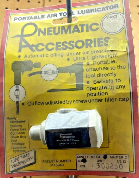 Pneumatic Accessories, portable air tool lubricator. NEW!! FREE SHIP!!!!