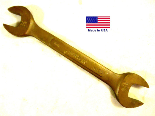 BERYLCO Beryllium Copper, W40B, Non- Sparking, Double Ended Open End Wrench