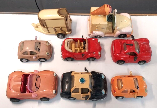 CHEVRON COLLECTOR CARS 8 pcs.  , PRE-OWNED, NEED CLEANING, COMPLETE, AS IS