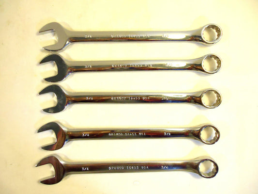 Combination Wrenches, ¾” Granco Industries #16453, USA, NEW.