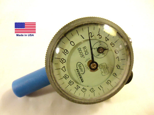 Mahr Federal Dial Drop Indicator, 0-20 Dial Reading, .0005" Graduation, USA.