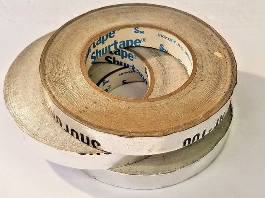 3/4" x 34 Yards Foil Tape, Adhesive Backed, Shurtape USA Overruns, 3 Rolls