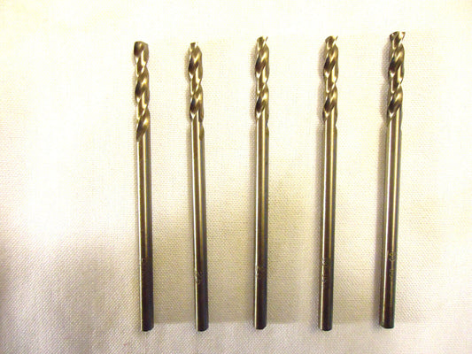 Drill Bits, #25 Cobalt, USA, Chicago Latrobe, 10 Drill Bits, New, Made In USA