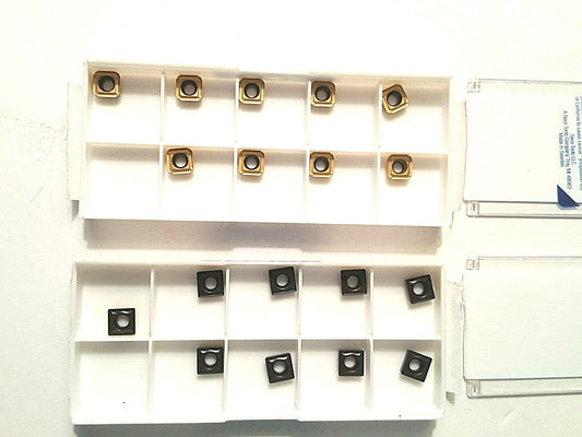 SECO SCGX060204-P2 and SCGX0602-C1 Carbide Indexable Drill Inserts 9pcs. ea.