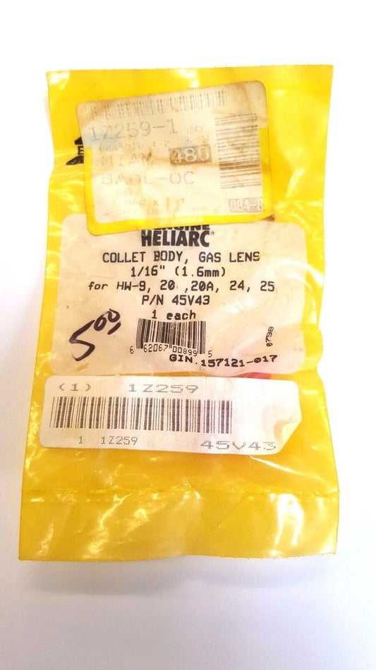 Genuine ESAB Heliarc TIG Gas Lens Collet Body (Various Sizes Available)