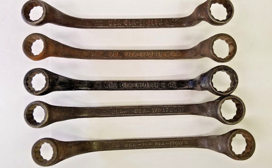 Vintage * Ford * USA Wrenches, 1 Lot, Five Variations 01A – 17017B  Wrenches