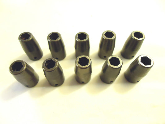 Impact Sockets, 10 Pieces, 1/4” Drive, 6mm 6 Point, Shallow, Hanson, USA, New