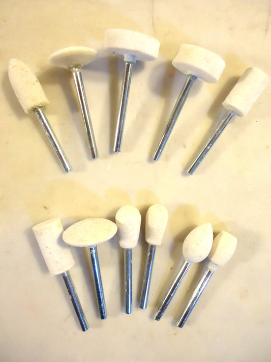 Woolen Mounted Buffing Points, 11 pc Set, SE-WP11, New, Free Shipping