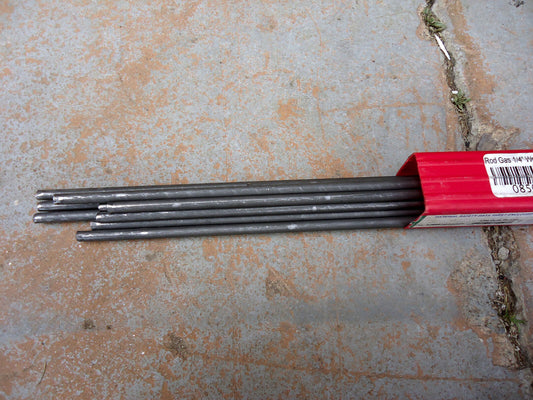 Welding Rod, RG60 ¼” x 36” Bare High Strength Mild Steel Gas Welding Rod.