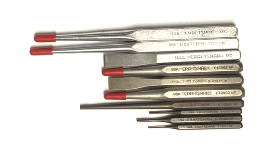 Craftsman USA Punches And Chisels.