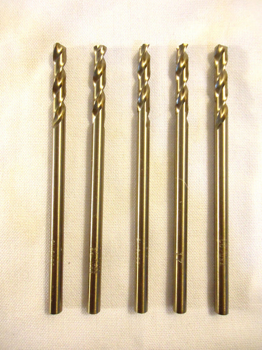 Drill Bits, #17 Cobalt, USA, Chicago Latrobe, 5 pc Lot, New/Other.