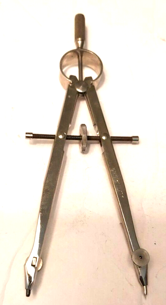 Vintage Drafting Compass No. 504 ALVIN, W. Germany, Pouch, (Plus one for Parts)