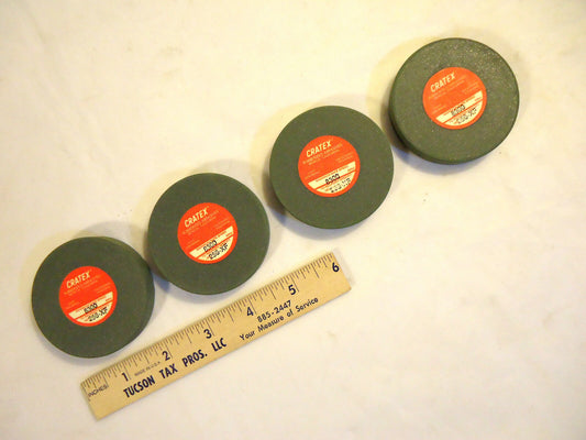 Craytex Wheels, #256-XF, 2 ½” x 3/8”, Extra Fine Grit, 4 pcs, 1Lot, New.