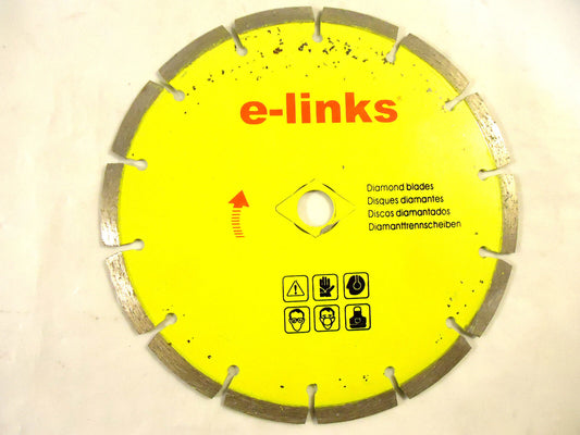 Diamond Blade by e-links, 7” Segmented Dry Cut, New/Other.