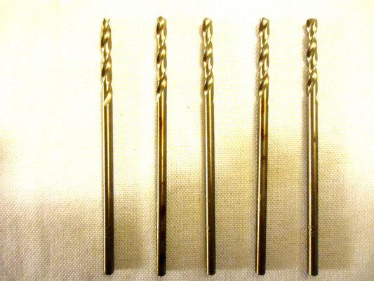 Drill Bits, #37 Cobalt, USA, Chicago Latrobe, 5 pc Lot, New/Other.