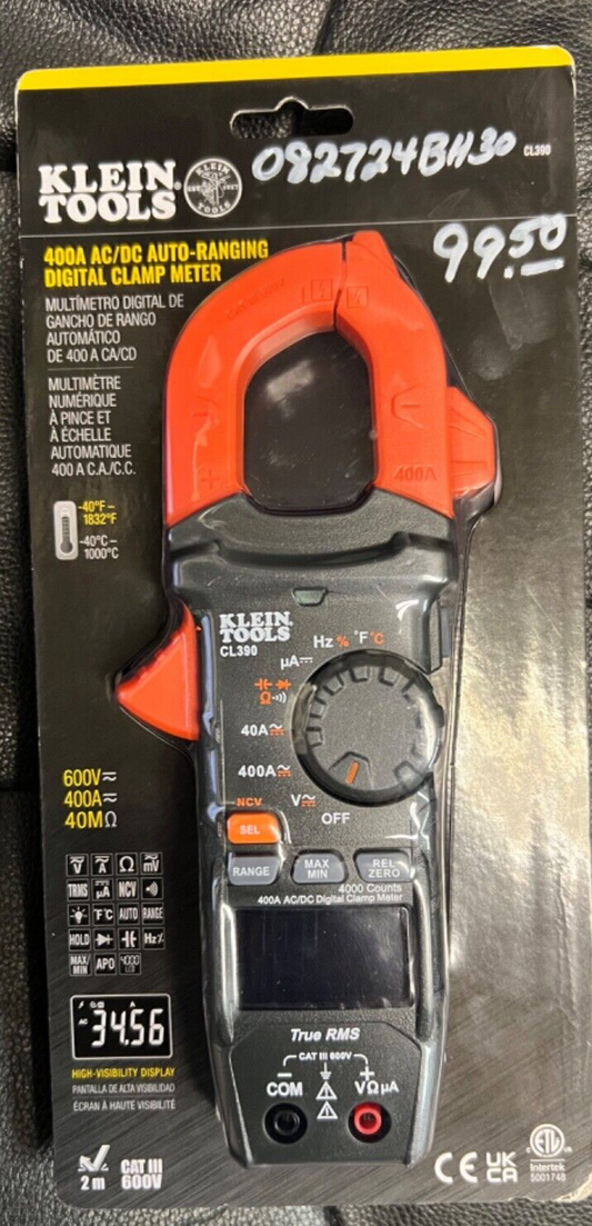 klein tools clamp meter, cl390. new, free ship.