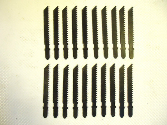 Jig Saw Blades, T Style, Bulk, Unmarked made in the USA, 8 TPI, 20 pcs, 1 Lot.