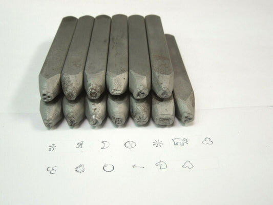 SYMBOL MARKING STAMPS 13pcs. - 3/16", Shop QC, Parts &Tools, Maker Marks, USA