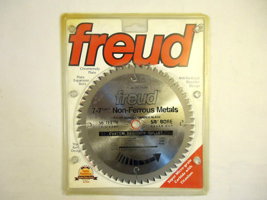 Freud Non-FerrousTK703, 7-7 ¼”, 56 Tooth, Hook Angle  Saw Blade, NEW.