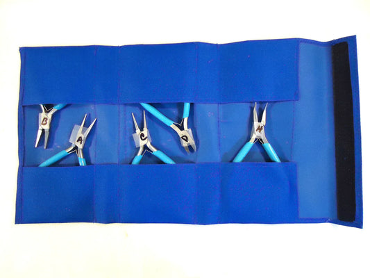 Glitter Line Jewelers Plier Set, 5 pieces, PLR255.99G, by Euro Tool, New